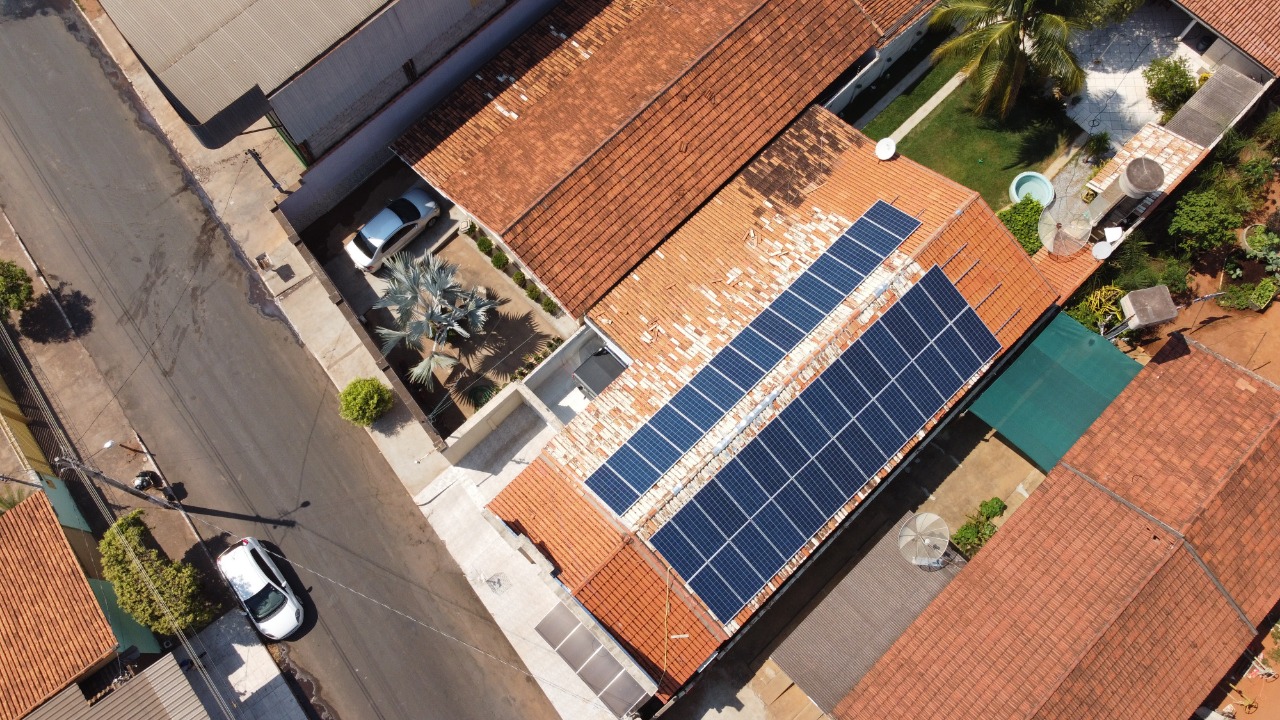 Gerador Solar Fotovoltaico 14,40KWP. Setor Central – Mozarlândia GO