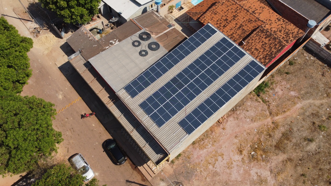 Gerador Solar Fotovoltaico 20,60KWP. Mercearia Bravox – Mozarlândia GO